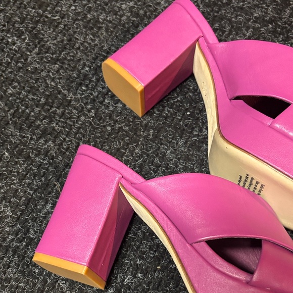 Charlotte Stone Fuchsia Mules - Picture 4 of 11
